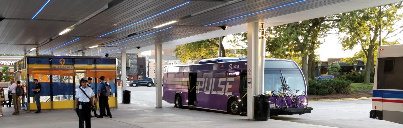Pace Bus at the Jefferson Park terminal